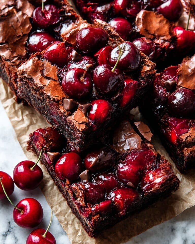 Roasted Chocolate Cherry Brownies Recipe