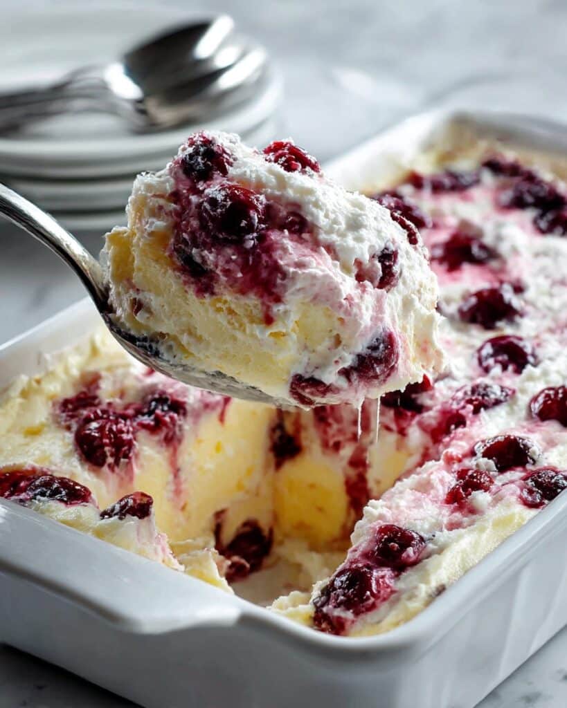 Heavenly Blueberries and Cream Angel Dessert Recipe