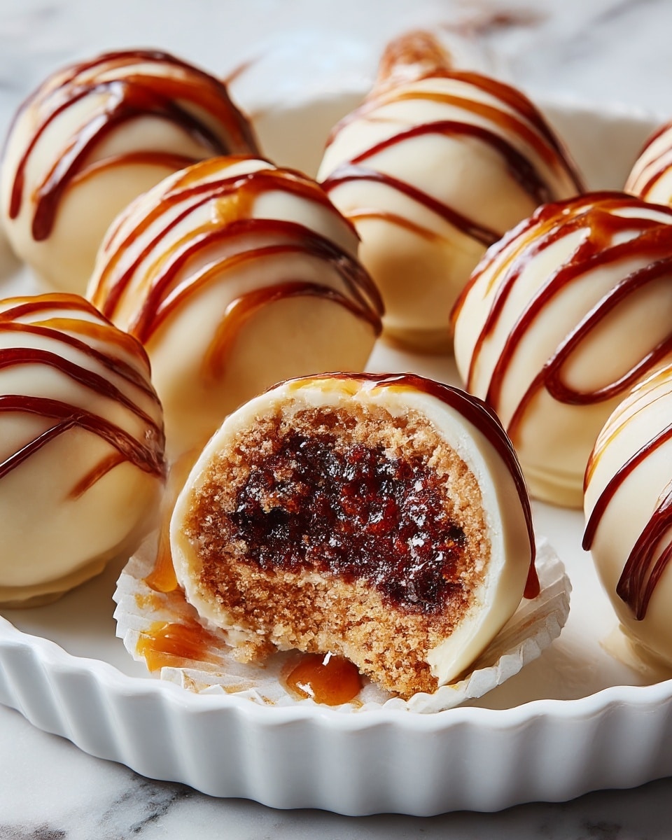 A round white plate filled with two layers of rectangular brown Biscoff cookies with the word