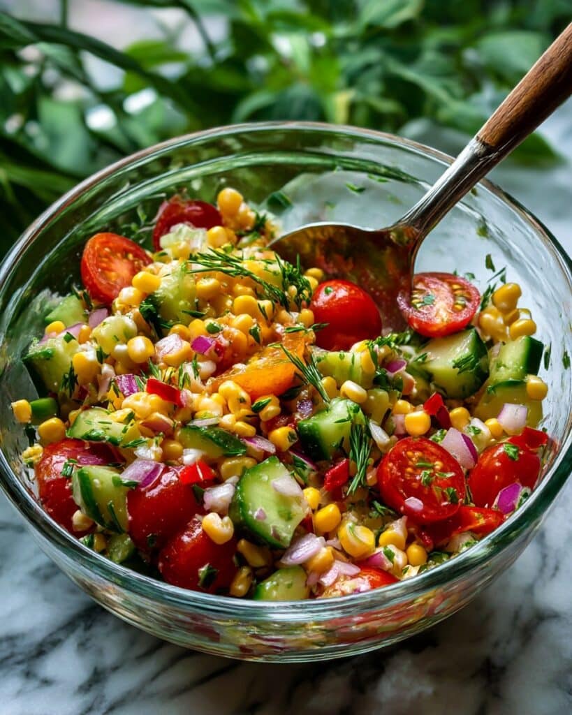Fresh Corn Salad with Cilantro, Tomato, and Cotija Recipe