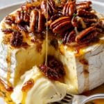 Baked Brie with Caramelized Onions and Pecans Recipe