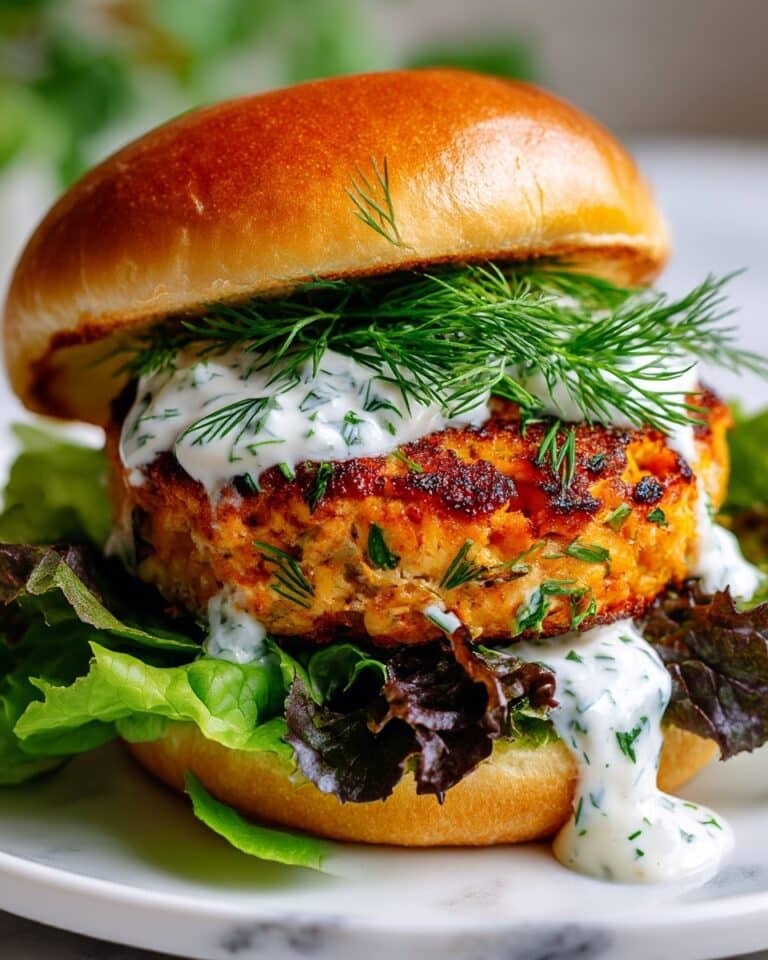 Salmon Burgers with Dill, Lemon, and Cheddar Recipe