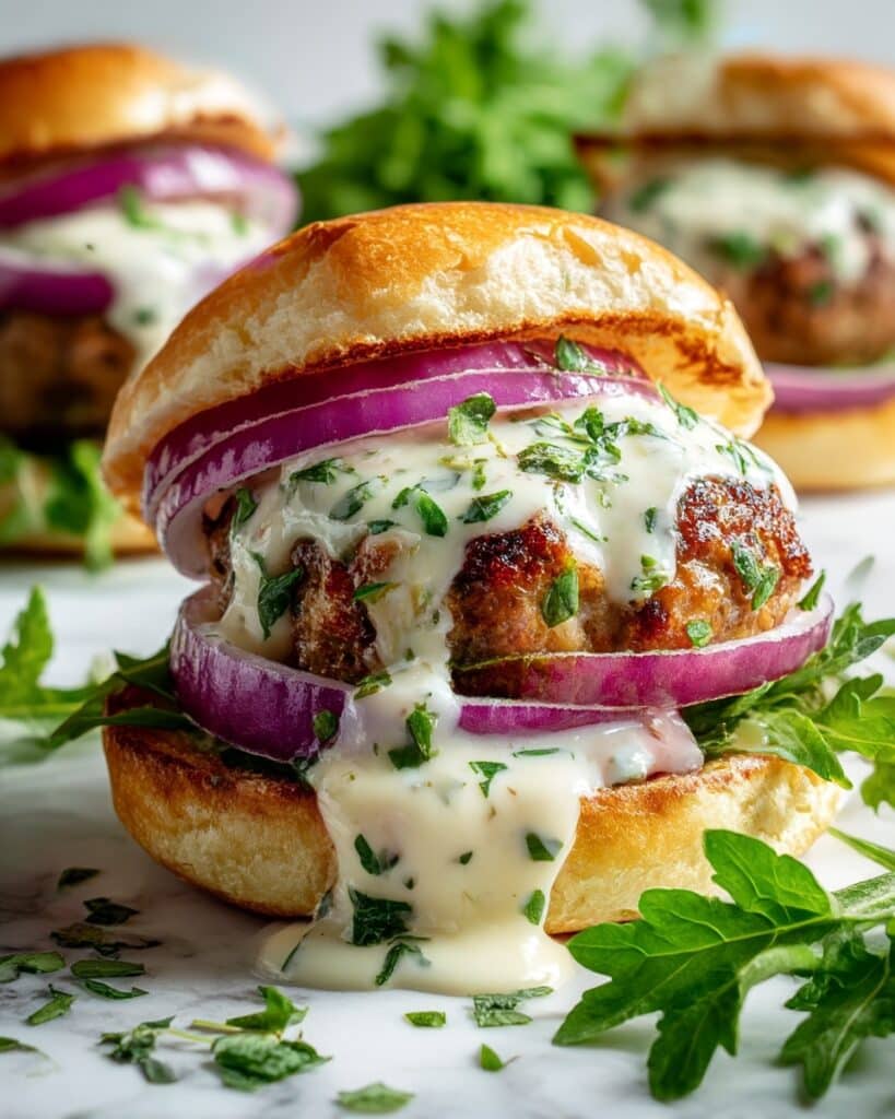 Healthy Salmon Burgers with Zesty Garlic Aioli Recipe
