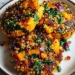 Healthy Salmon Quinoa Burgers with Pink Grapefruit Arugula Salad Recipe