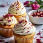 Vegan Cardamom Rose Cupcakes Recipe