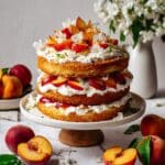 Peaches and Cream Layer Cake Recipe