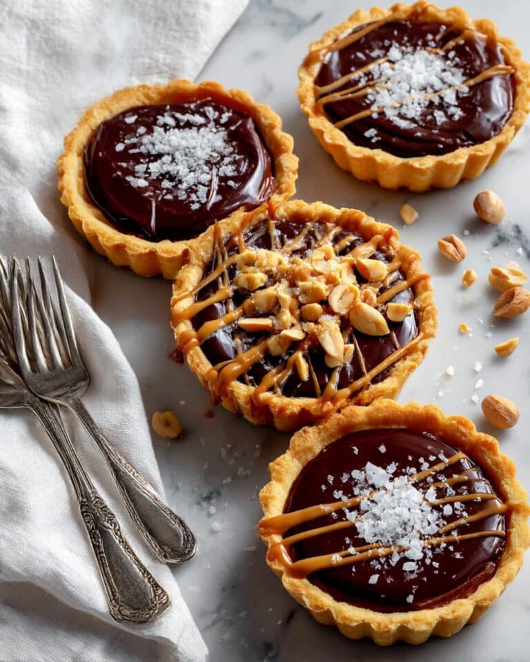 Chocolate Peanut Butter Caramel Tarts Recipe