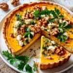 Quiche au Potimarron, Poireau, Feta et Noix Recipe