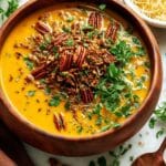 Apple Cheddar Sweet Potato Soup Recipe