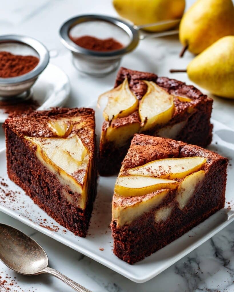 Fondant Poire Chocolat Vegan Recipe