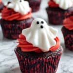 Cupcakes Fantôme avec Guimauves et Pâte d'Amande Recipe