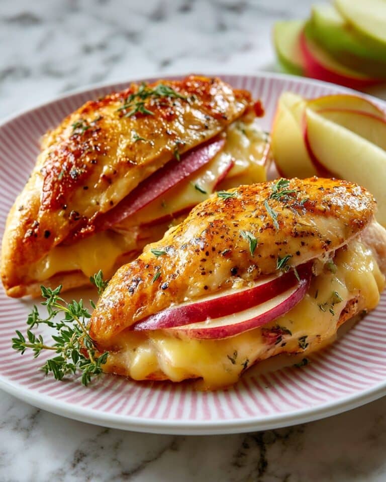 Apple and Brie Stuffed Chicken Breast with Maple Glaze Recipe