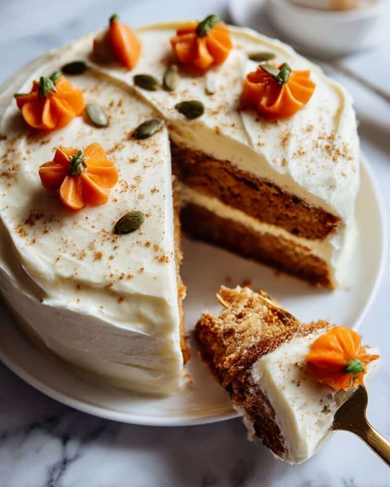 Pumpkin Spice Cake with Brown Sugar Cream Cheese Frosting Recipe
