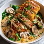 Chicken in Butternut Squash Mushroom Cream Sauce Recipe