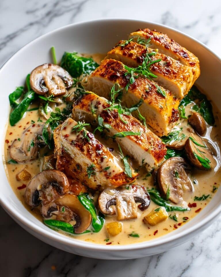 Chicken in Butternut Squash Mushroom Cream Sauce Recipe