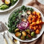 Warm Roasted Veggie Salad with Maple Dijon Vinaigrette Recipe