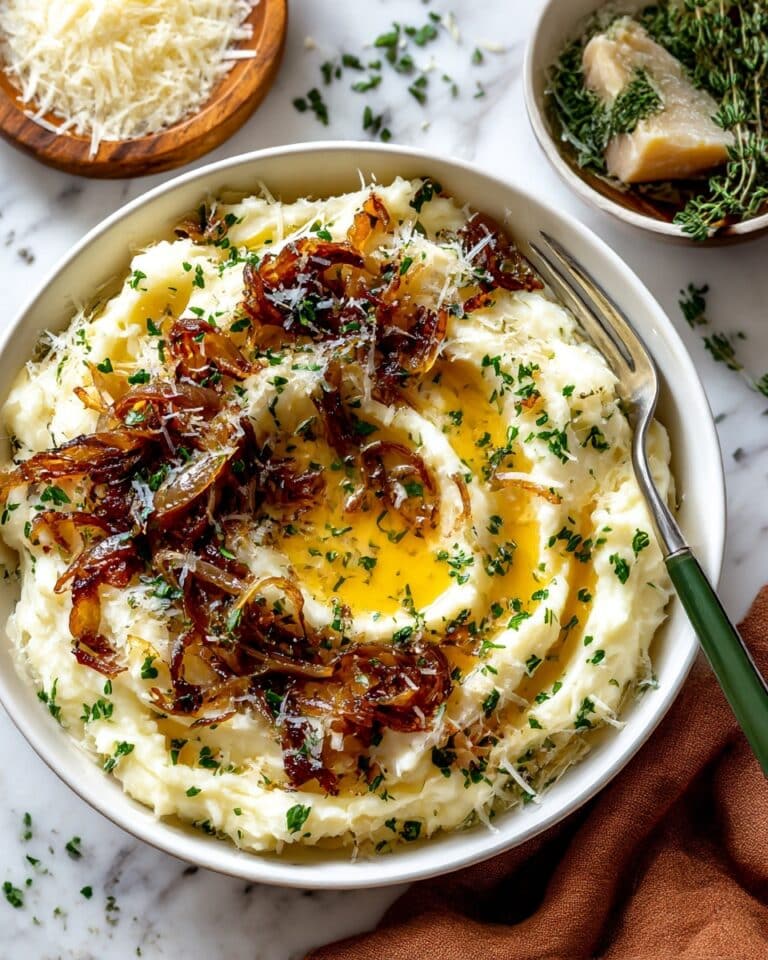 Best Ever Caramelized Onion Mashed Potatoes Recipe