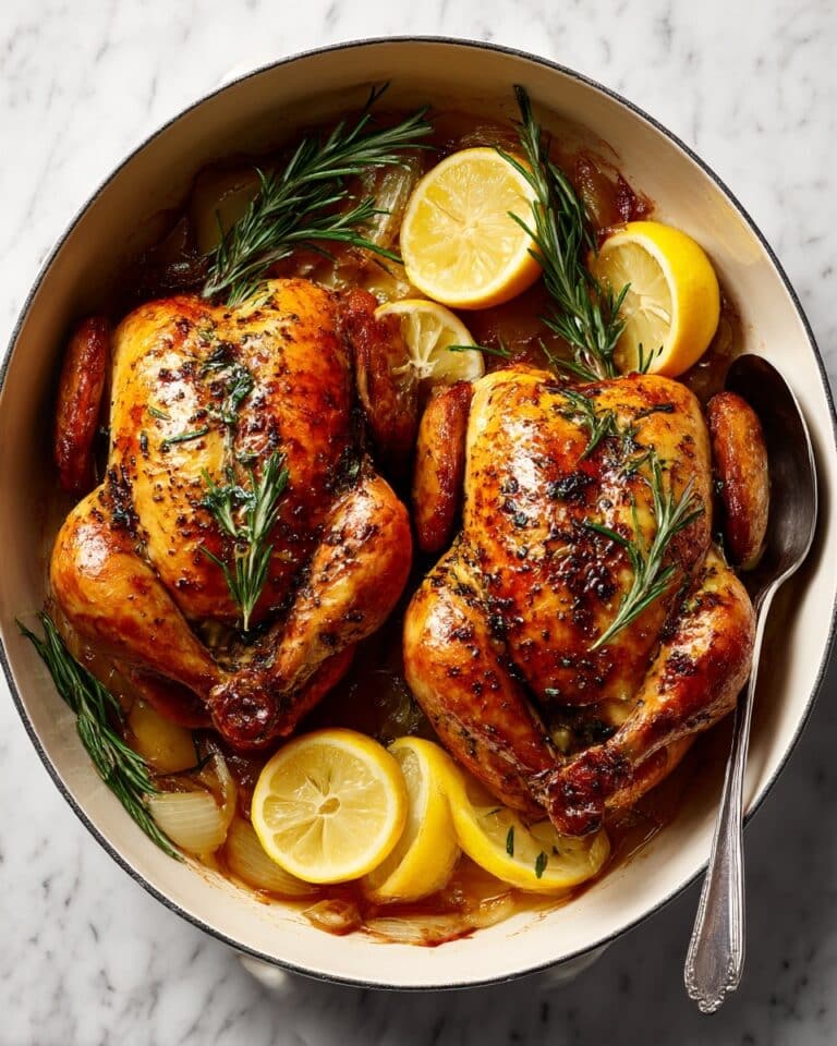 Roasted Cornish Hens with Herbs, Garlic, and Lemon Recipe