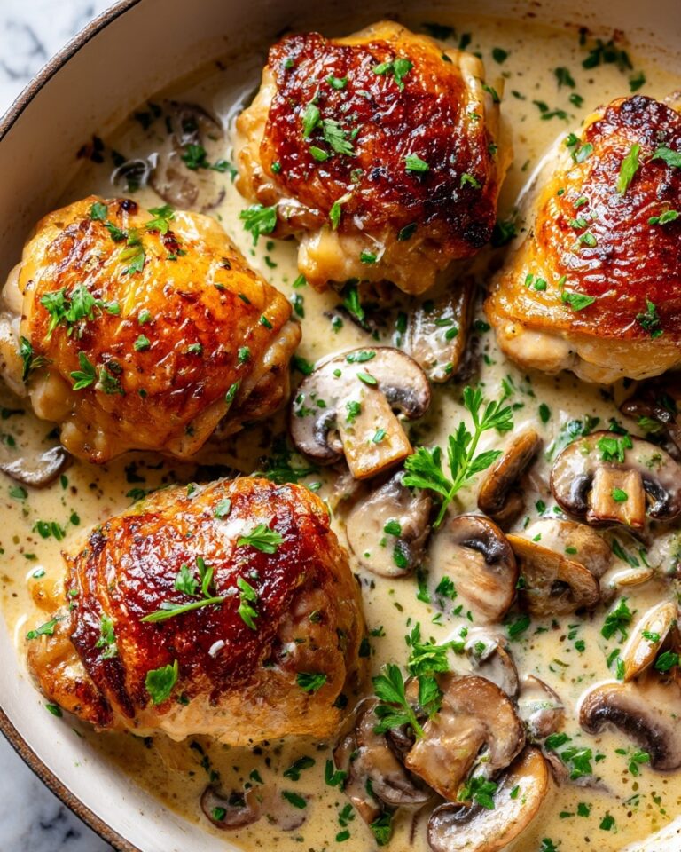 Chicken with Creamy Mushroom Sauce Recipe