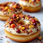 Baked Apple Cider Cake Mix Donuts with Maple Glaze Recipe