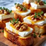 Creamy Whipped Brie and Honey Crostini Recipe