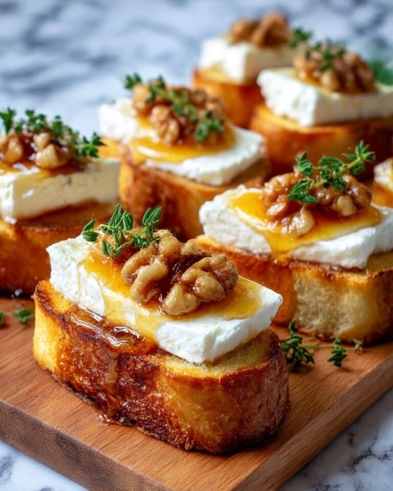 Creamy Whipped Brie and Honey Crostini Recipe