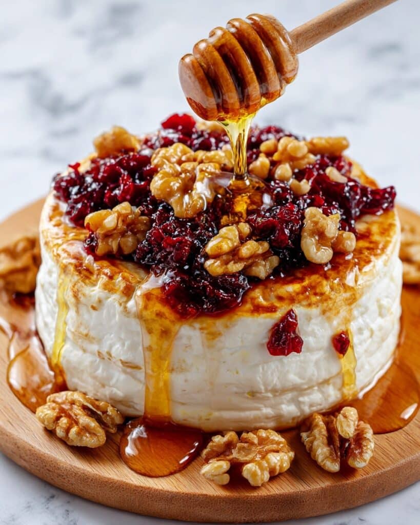 Baked Brie with Honey and Walnuts Recipe