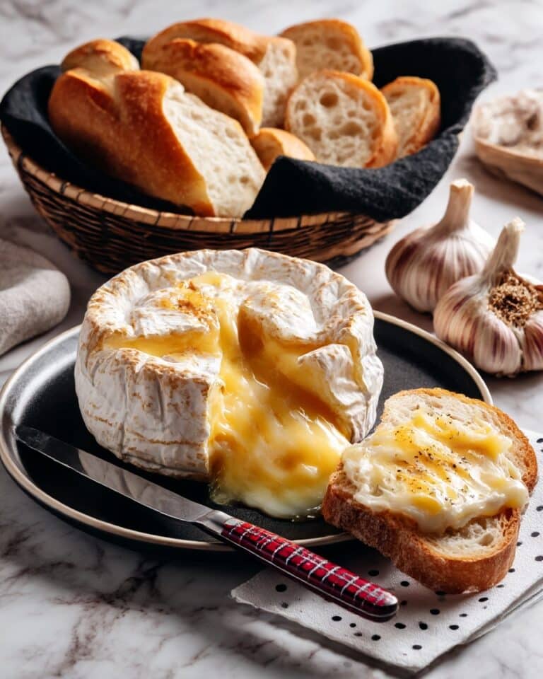Baked Brie with Roasted Garlic Recipe