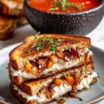 Toasted Brie Sandwich with Caramelized Onions and Raisins Recipe