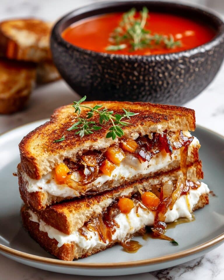 Toasted Brie Sandwich with Caramelized Onions and Raisins Recipe