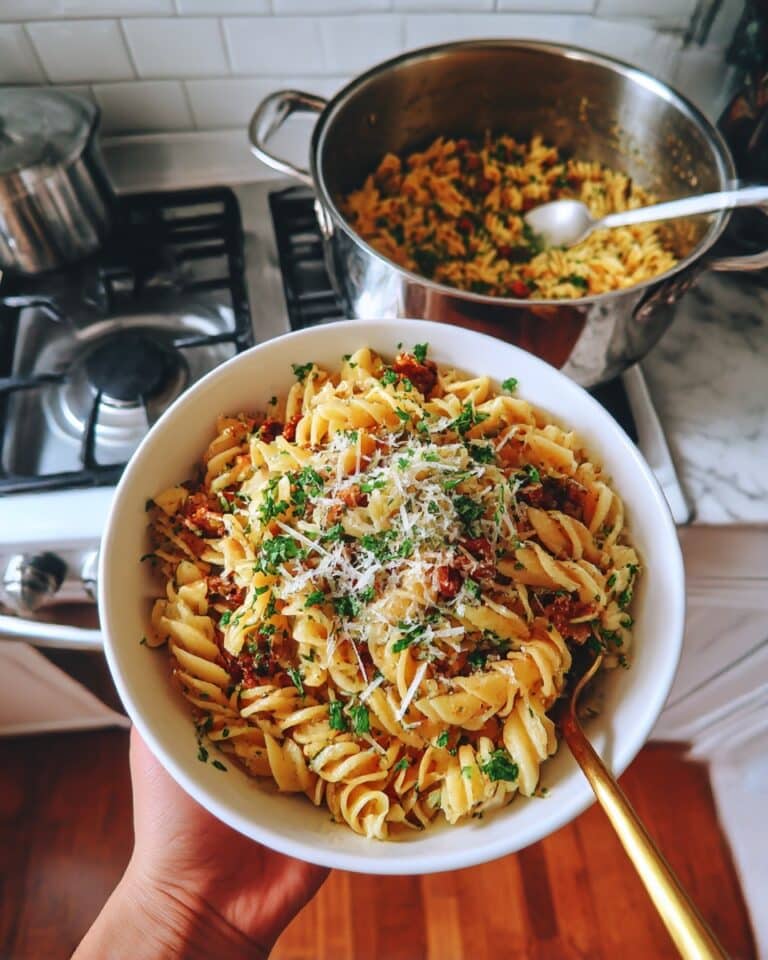 Easy Caramelized Onion & Brie Pasta Recipe