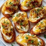 Caramelized Onion Brie Crostini Recipe