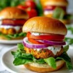 Fresh Salmon Burgers with Lemon Dill Sauce Recipe