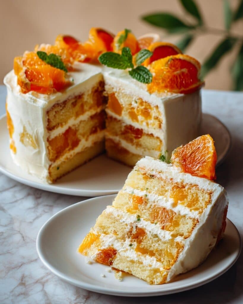 Mini Mango Yuzu Chantilly Cake Recipe
