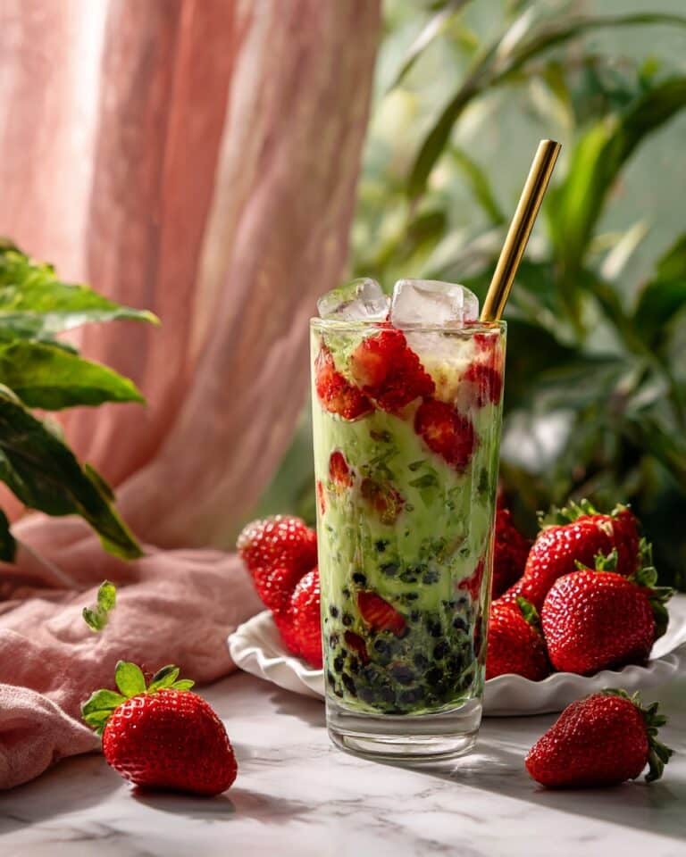 Strawberry Matcha Sago Recipe
