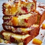Fresh Peach Cobbler Pound Cake Recipe