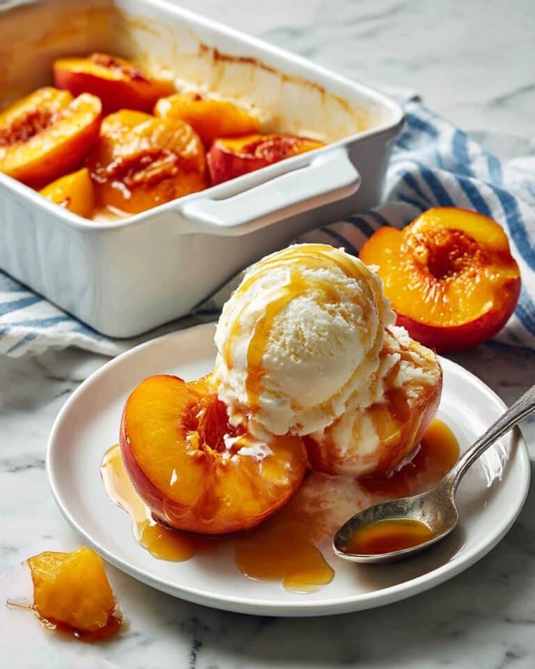 Cinnamon Sugar Baked Peaches Recipe