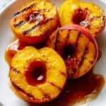 Grilled Peaches with Honey Cinnamon Sauce Recipe