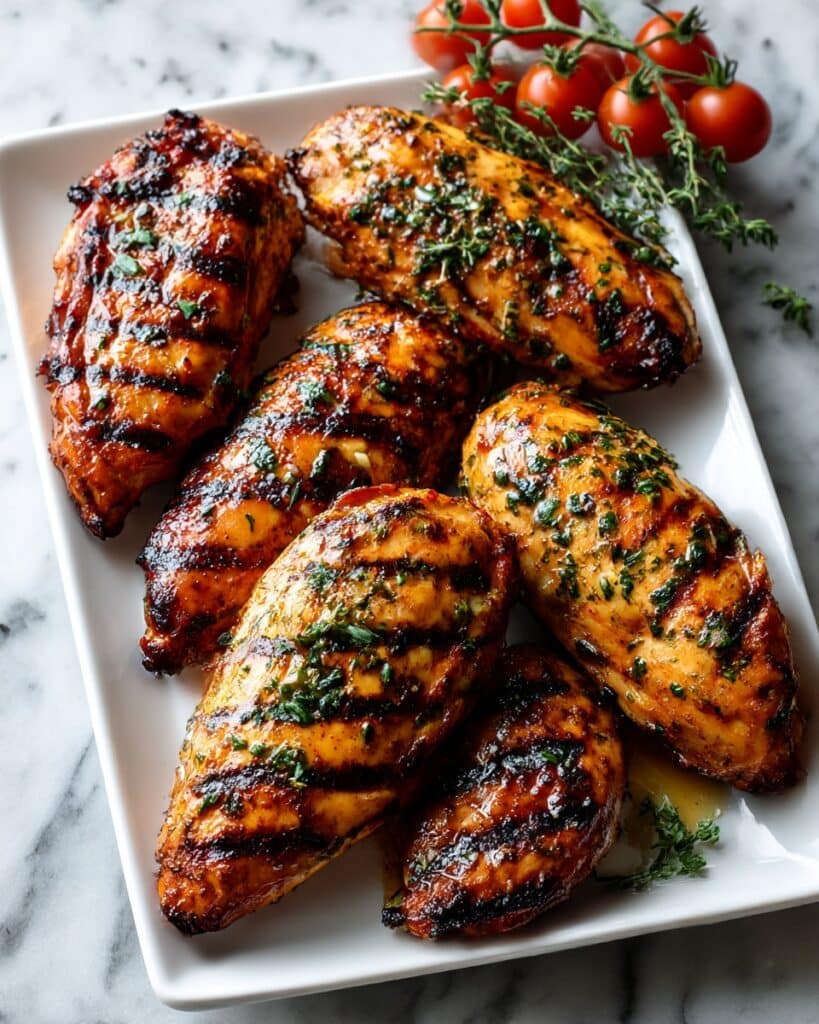 Grilled Garlic-Lime Chicken Breasts Recipe