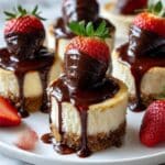 Chocolate Dipped Strawberry Cheesecake Recipe