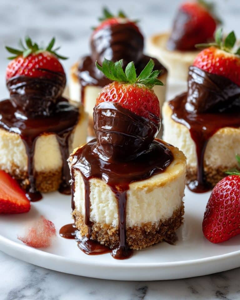 Chocolate Dipped Strawberry Cheesecake Recipe