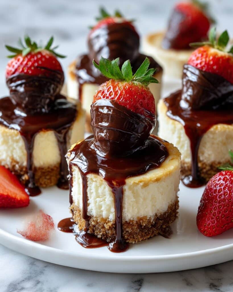 Chocolate Dipped Strawberry Cheesecake Recipe