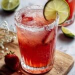 Strawberry Lime Mocktail Margarita Recipe