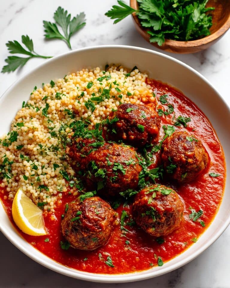 Moroccan Lentil Meatballs with Roasted Red Pepper Sauce Recipe