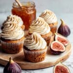 Fig Cupcakes with Honey Cream Cheese Frosting Recipe