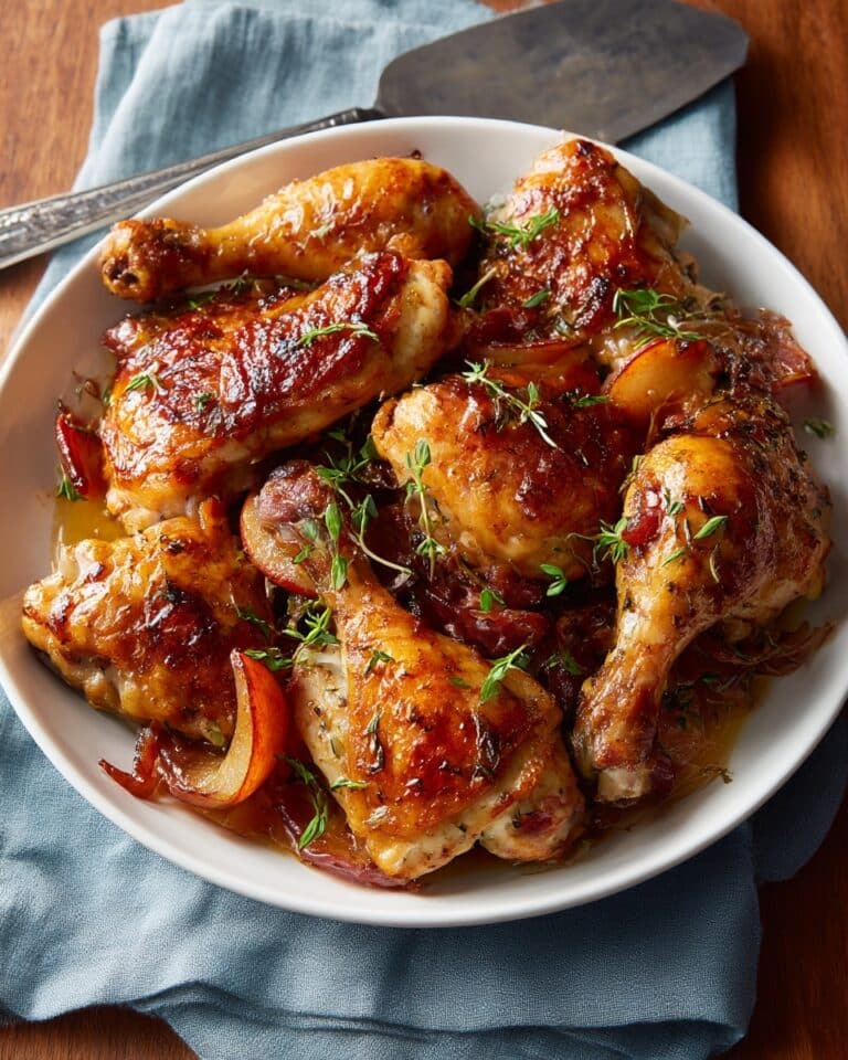 Apple Cider Glazed Chicken & Apples Recipe