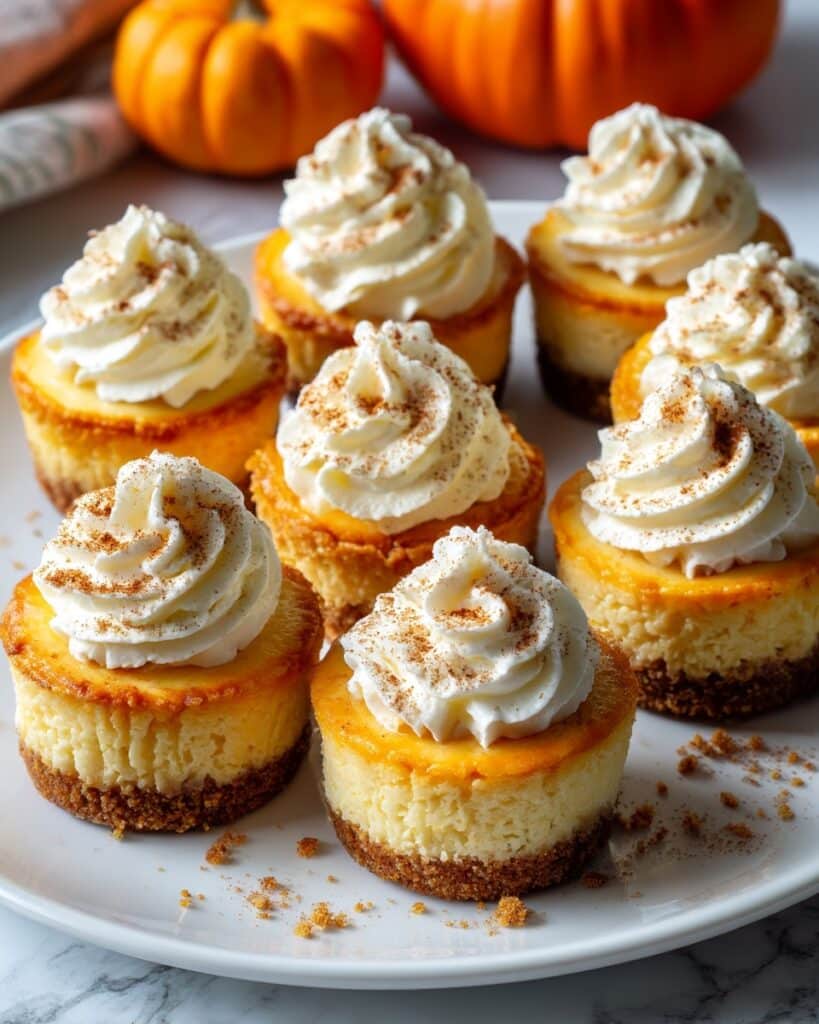 The BEST Mini Pumpkin Cheesecakes Recipe