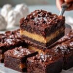 Healthy Peanut Butter Stuffed Brownies (Gluten-Free, Dairy-Free, No Refined Sugar) Recipe
