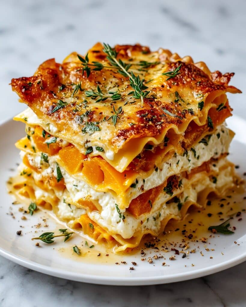 Lasagnes Courge Butternut et Chèvre : Un Plat Réconfortant et Savoureux Recipe