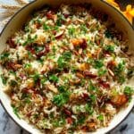 Harvest Rice with Mushrooms, Craisins, and Toasted Almonds Recipe